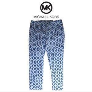 Micheal Kors Skinny Cropped Pattered Jeans